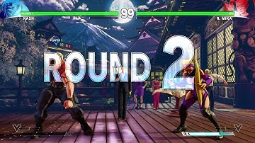 STREET FIGHTER V Nash Vs Level 5 CPU Mika (Old)