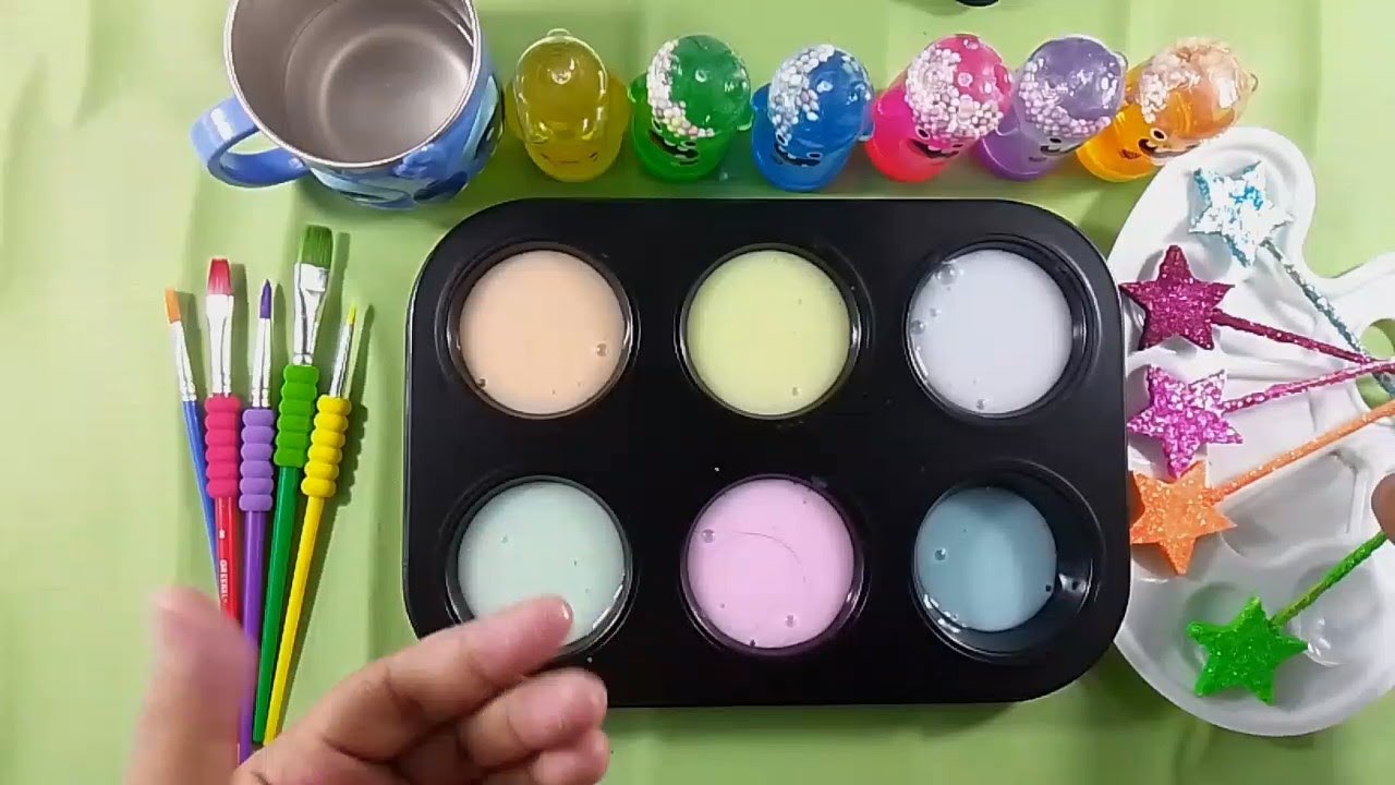 Mixing All My Slime Smoothie | Making Glossy Slime ASMR | Satisfying Slime Videos 657