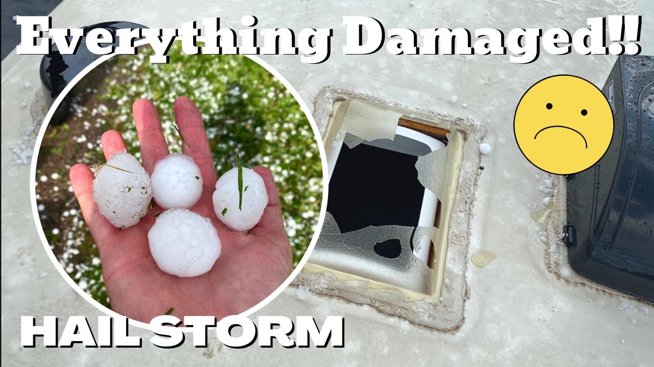 CAUGHT IN A HAIL STORM // RV LIFE - YouTube