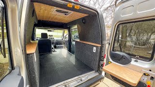 MINIMALIST VAN CONVERSION | FULL TOUR! | 2013 Ford Transit Connect