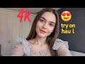 Transparent Lingerie See Through Dresses Micro Bikini Try On Haul 4K 