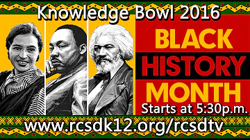 Black History Month Celebration - Knowledge Bowl 2016