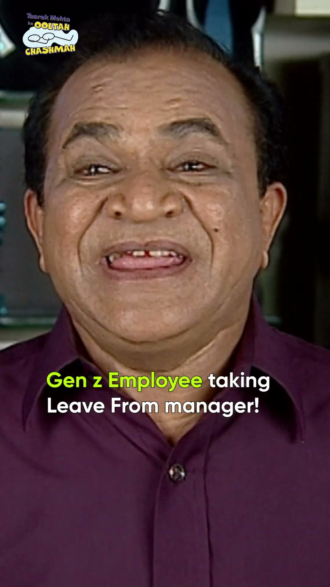 Gen z Employee taking leaves!#tmkoc #relatable #comedy #funny #shorts #reels #valentinesday