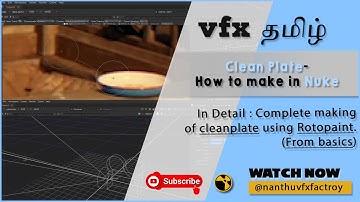 Camera tracking Part -3 | Clean plate | Projection steps in tamil | vfx compositing #CGKalvi