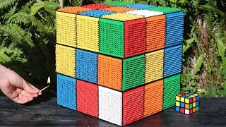 GIANT RUBIK’S CUBE MADE FROM MATCHES!