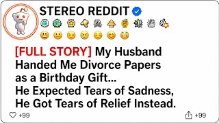 My husband handed me divorce papers as a birthday gift, he expected tears of sadness