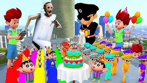 LITTLE SINGHAM CELEBRATE SHINCHAN BIRTHDAY IN GTA 5