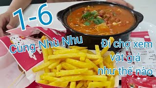 1-6 đi siêu thị mua sắm và ăn uống cùng Nhù Nhu.