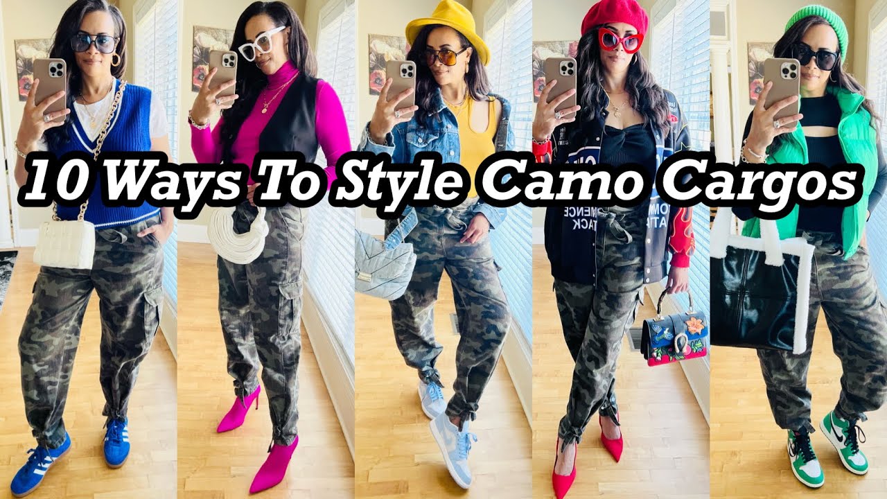 HOW TO STYLE CAMO CARGO PANTS FOR FALL/WINTER, 10 Ways to style camo CARGO  pants