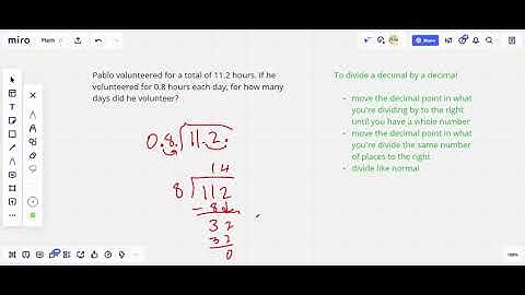Word problem with division of two decimals