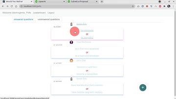 "Would you rather?" project