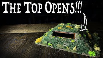 How to make an EPICLY PLAYABLE LOG BUNKER for Wargaming!!!