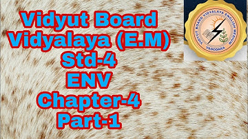 392. Std -4, ENV, Chapter-4, Part-1| Vidyut Board Vidyalaya | BHAGYESH THAKKAR