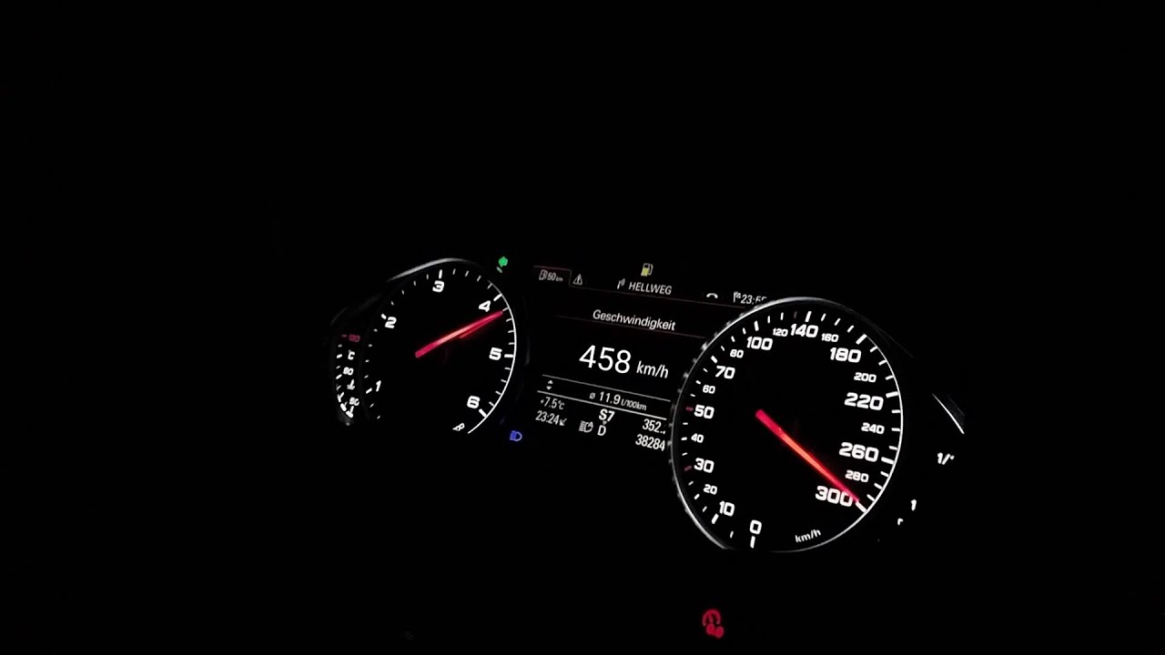 297 Audi A8L 4H 4.2 TDI top speed fast driving german highway YouTube