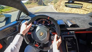 2023 Lamborghini Huracan Tecnica  POV Canyon Blast (Binaural Audio)