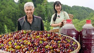 The market sells grapes for 8 yuan! There is a bumper harvest of fruit in the village  and peaches