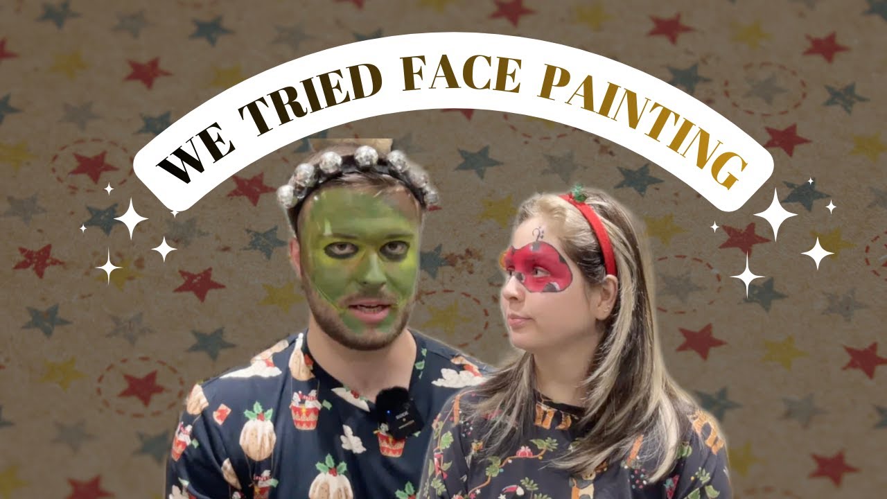 День 15 рукоделия: мы решили попробовать рисование на лицах (и рождественские вопросы и ответы с ...