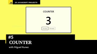 #5 of 25 Beginner Projects -  HTML, CSS, & JavaScript - Counter ( Responsive Design ) screenshot 5