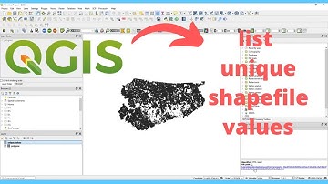 shapefile unique values list in QGIS