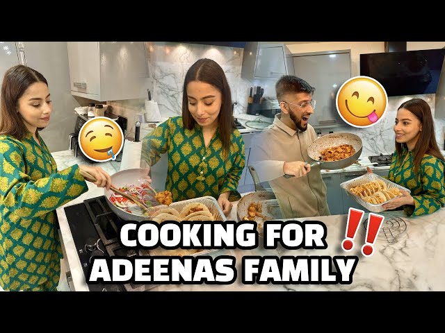 WE COOKED SOMETHING SPECIAL FOR ADEENAS FAMILY IFTAR DAWAT  😍 class=