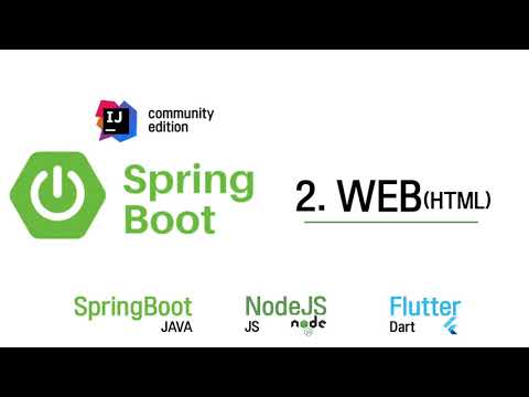 [ SpringBoot With Node.js & Flutter ] 스프링 부트 WEB HTML(lib:Thymeleaf)