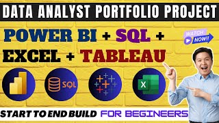 Data Analyst Portfolio Project | Power BI + SQL + Tableau + Excel | For Beginners |End to End