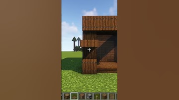 Minecraft: *EASY* Small Starter House Tutorial With Worlds Smallest Violin! #shorts #minecraft