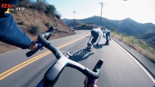 Longboarders -_Vs__Cyclist__Who__S_Faster__(1080p)