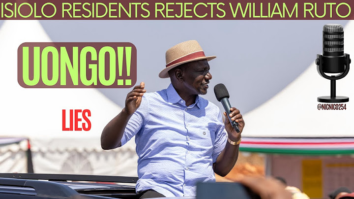 ISIOLO RESIDENTS HECKLE PRESIDENT WILLIAM RUTO saying RUTO MUST GO