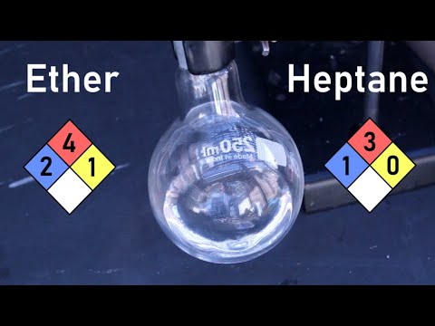Diethyl Ether and Heptane from Starting Fluid | Obtaining Lab Solvents (episode 1)