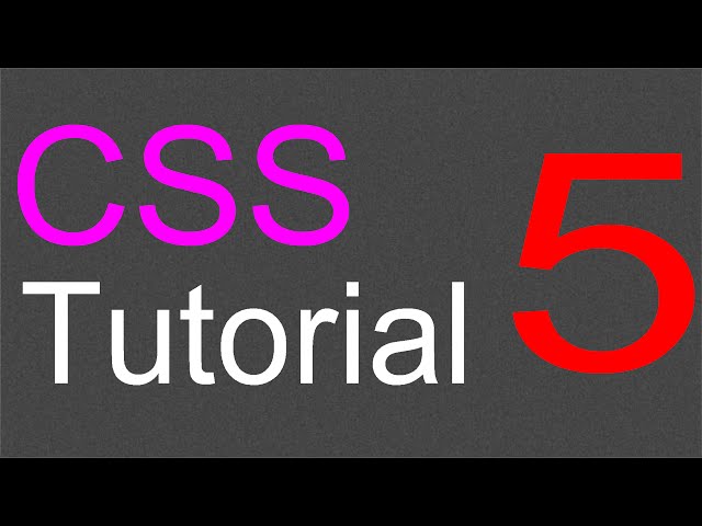 CSS Layout Tutorial - 05 - Adding the sidebar