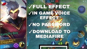 Chou Hero skin script-full voice THUNDERFIST-no password -no ban