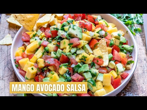 How To Make Mango Avocado Salsa Easy - Blondelish