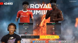 Ishowspeed fight Ksi in wwe royal rumble