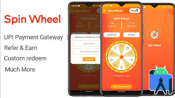 Spin Wheel Game Android Studio Spin And Earn Earning App Android Studio | Spin Wheel Source Code