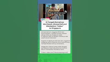 Di Tengah Ramainya Aksi Demo, Ahmad Sahroni Dikabarkan "Kabur" ke Singapura