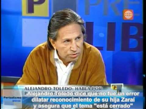 Alejandro Toledo agredió a periodista y pidió que no lo 