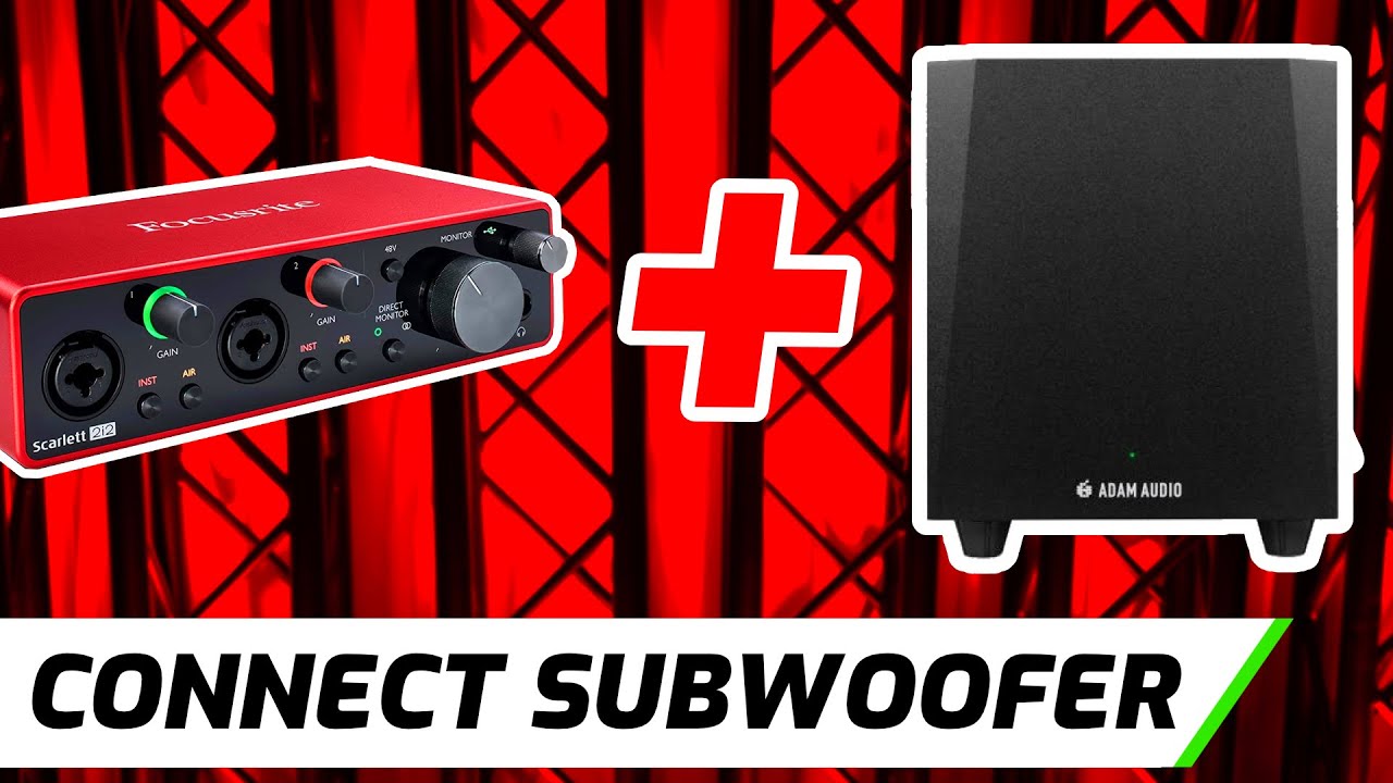 3 Ways To Connect Scarlett 2i2 To Subwoofer & Speakers - YouTube