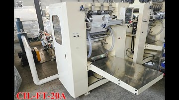 2 lines Edge embossing V fold Facial tissue paper making machine