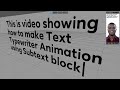 Meta Spark : Text Typewriter Animation