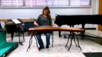 Anna Kouchnerov performing on Guzheng