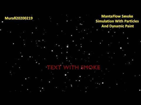 AS 098 Fire On Text (Blender 3.x Eevee Mantaflow Fire And Dynamic Paint )