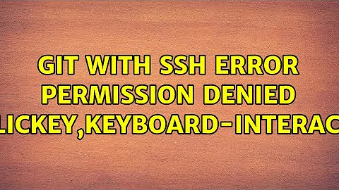 git with ssh error: Permission denied (publickey,keyboard-interactive)
