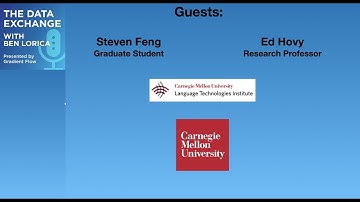 Data Exchange Podcast (Episode 86): Steven Feng and Eduard Hovy