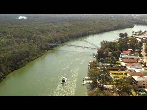 Georges River at East Hills and Voyager Point, Sydney NSW Australia