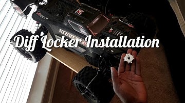 Kraton 8s EXB / Outcast 8s EXB front diff locker installation, front diff removal