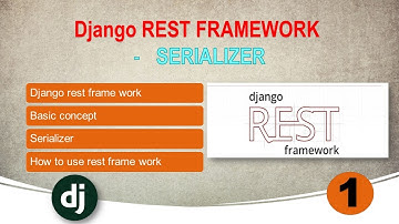 Django Rest framework - Serializers  || Tutorial Django rest framework For beginners