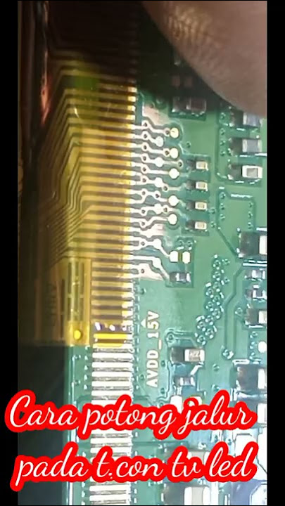 Cara memotong jalur vgh vgl yang benar pada tv led#SHORTS