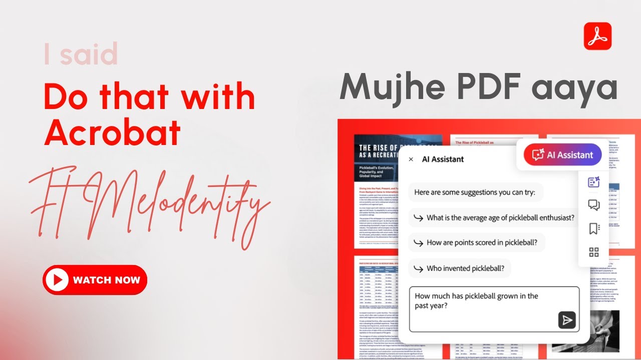 Mujhe PDF Aaya – Do That With Acrobat ft Melodentify | 