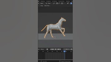 3d Modelling of Horse in Blender #blender #3dmodeling #tutorial #blenderart #3d #animation #shorts